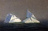 William Bradford Canvas Paintings - Icebergs 1
